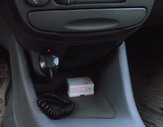 Мобильный сторож - размещение в автомобиле